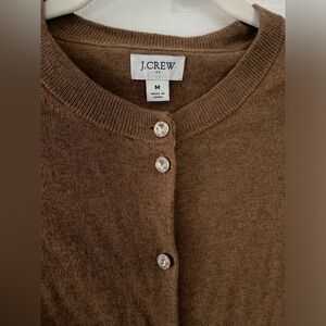 J. Crew classic cardigan with rhinestone buttons, M